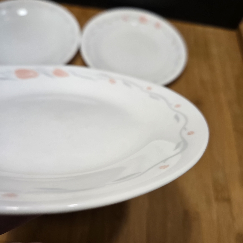 Lot of 3 Corelle by Corning St Claire Tulip Bread and Butter Plates dessert